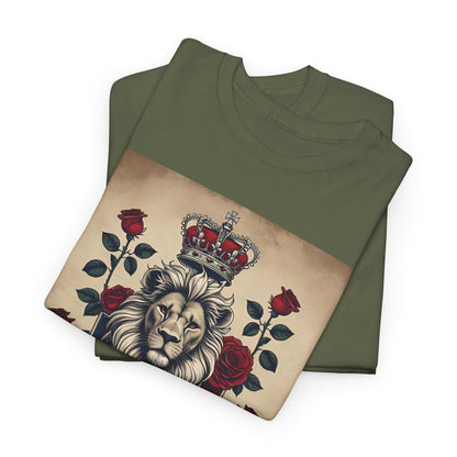 British By Blood, Loyal By Choice T-Shirt – Heritage Lion Crest