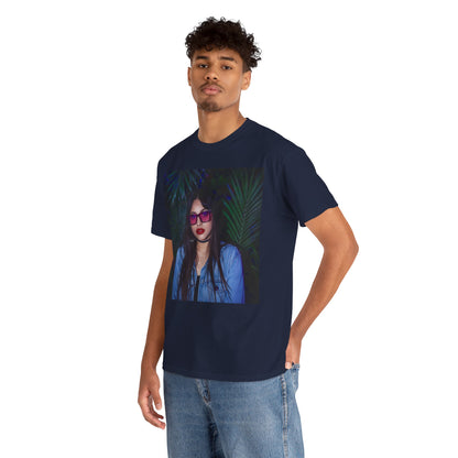Neon Jungle T-Shirt – Retro Nightlife Portrait Tee (Gildan 5000)