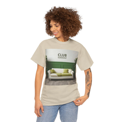 Club Classics Sofa T-Shirt – Minimal Rave-Inspired Tee (Gildan 5000)