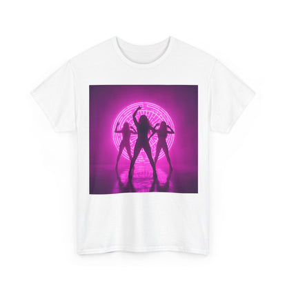 Neon Dance Silhouette Rave T-Shirt – Glow Party EDM Tee (Gildan 5000)