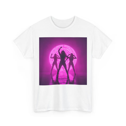 Neon Dance Silhouette Rave T-Shirt – Glow Party EDM Tee (Gildan 5000)