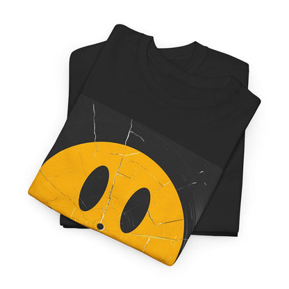 Acid House Smiley T-Shirt – Cracked Vinyl Rave Heritage Tee (Gildan 5000)