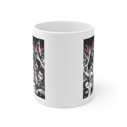 Crowd Celebration Mug - Perfect for Concert Lovers, Music Festivals, Coffee Enthusiasts, Gifts for Friends, Unique Drinkware