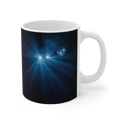 Energizing Cosmic Mug, Night Sky Coffee Cup, Astronaut Theme Drinkware, Unique Astronomy Gift, Space Lover's Mug