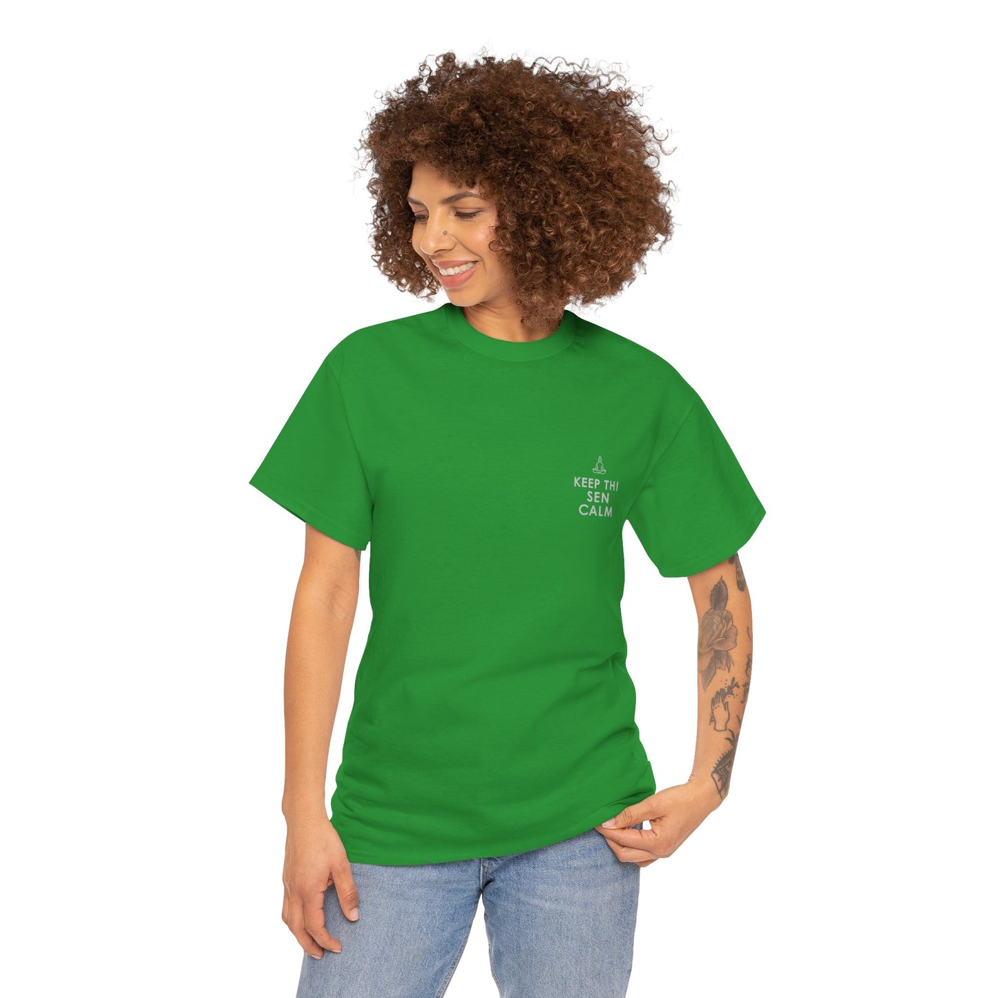 Keep Thi Sen Calm T-Shirt | Simply Yorkshire Collection | Funny Yoga & Meditation Tee