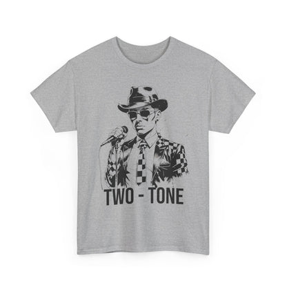 Two-Tone Ska T-Shirt – Checkerboard Singer Graphic – Unisex
