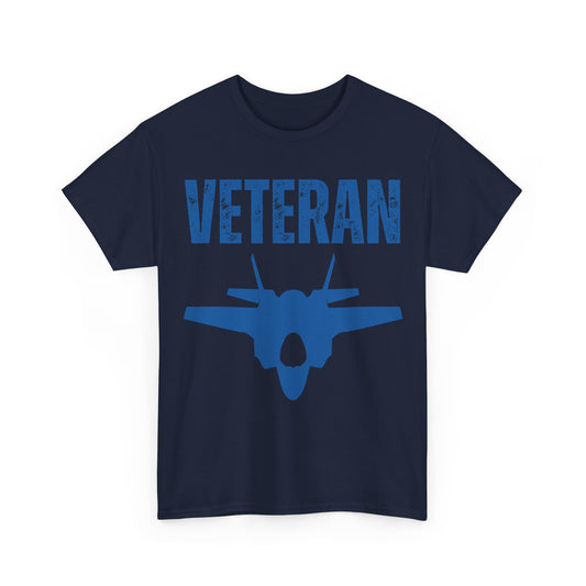Veteran T-Shirt – Fighter Jet & Military Pride Wear – Navy