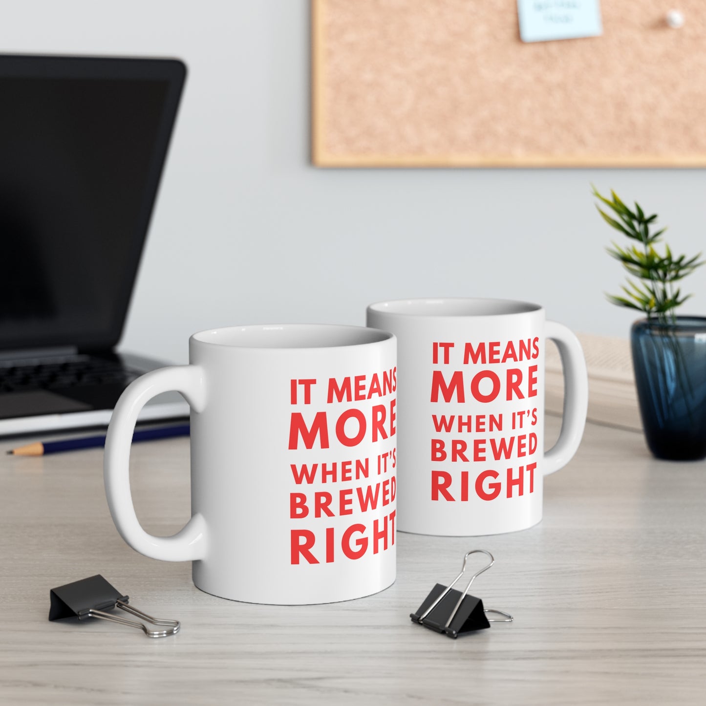Funny Mug for Tea, Coffee & Sports Fans | "It Means More"