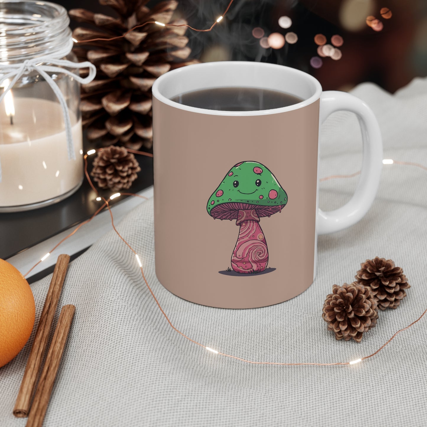 Whimsical Mushroom Mug - Cute Coffee Cup for Nature Lovers, Fun Gift for Birthdays, Housewarming, Easter, or Just Because!