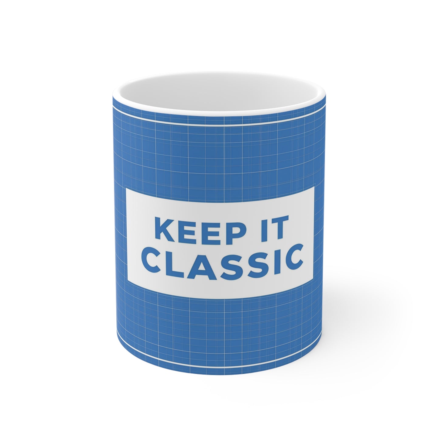 Blueprint Mug for Engineers & Designers | "Keep It Classic"