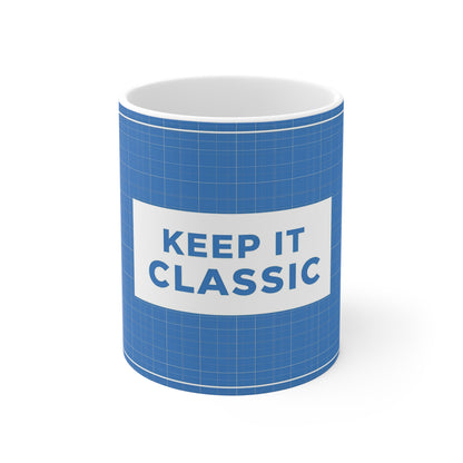 Blueprint Mug for Engineers & Designers | "Keep It Classic"
