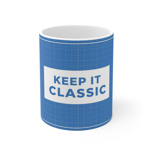 Blueprint Mug for Engineers & Designers | "Keep It Classic"