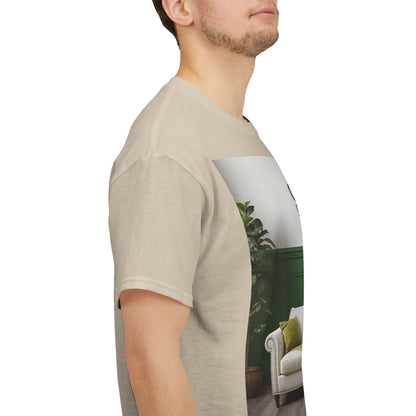 Club Classics Sofa T-Shirt – Minimal Rave-Inspired Tee (Gildan 5000)